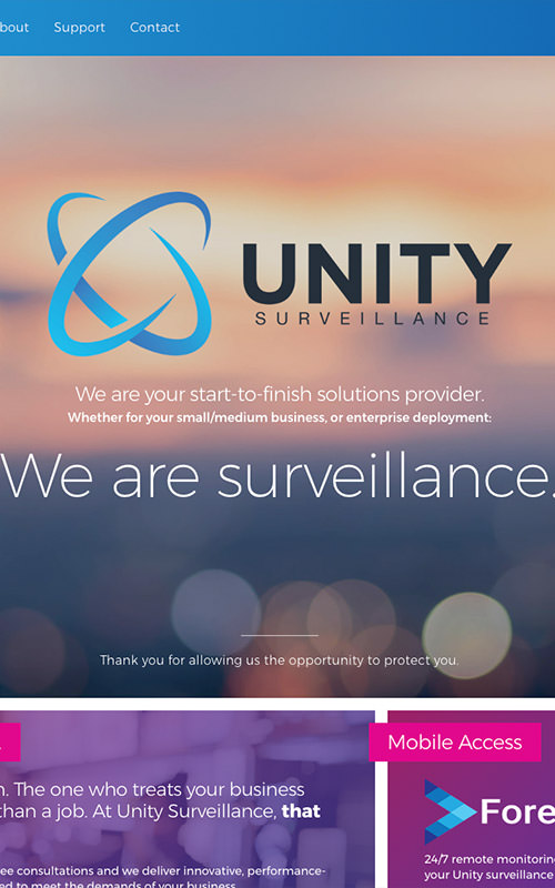 Unity Surveillance - Slide 1